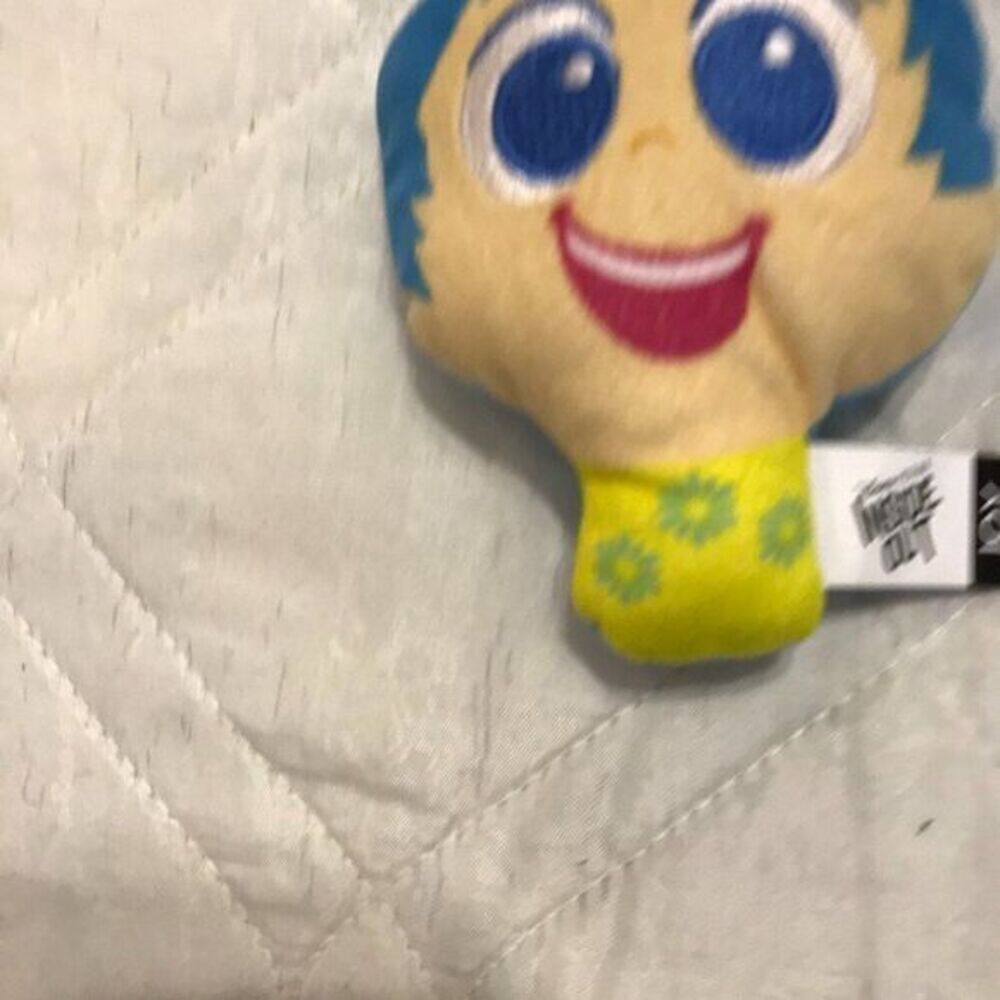 Disney Inside Out JOY KEYCHAIN STUFFED PLUSH‎ CLIP
